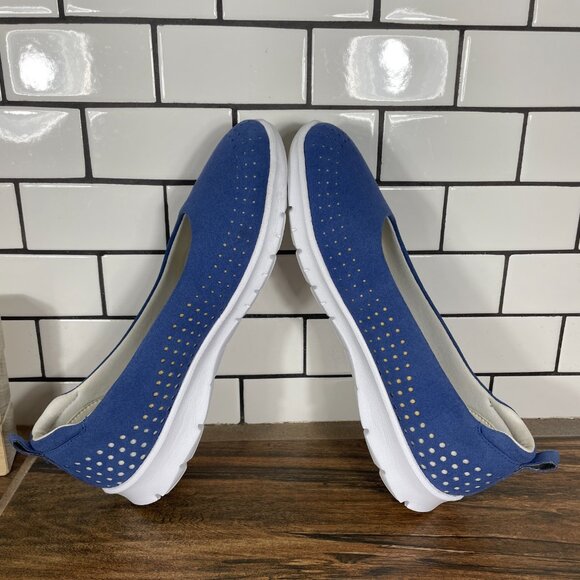 Clarks Step AllenaSea Womens Size 7 Shoes Blue Slip On Cloudsteppers Flats - Picture 5 of 12